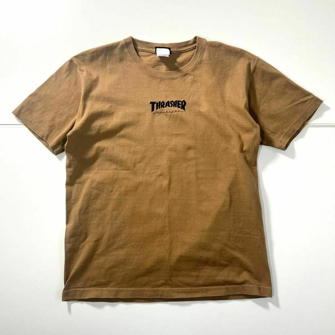 THRASHER(スラッシャー)のthrasher スラッシャー 半袖 Tシャツ フロント センターロゴ 刺繍 メンズのトップス(Tシャツ/カットソー(半袖/袖なし))の商品写真