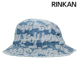 シュプリーム(Supreme)のシュプリーム  22SS  Fat Tip Jacquard Denim Crusher Hat ジャガードデニムバケットハット メンズ M/L(ハット)