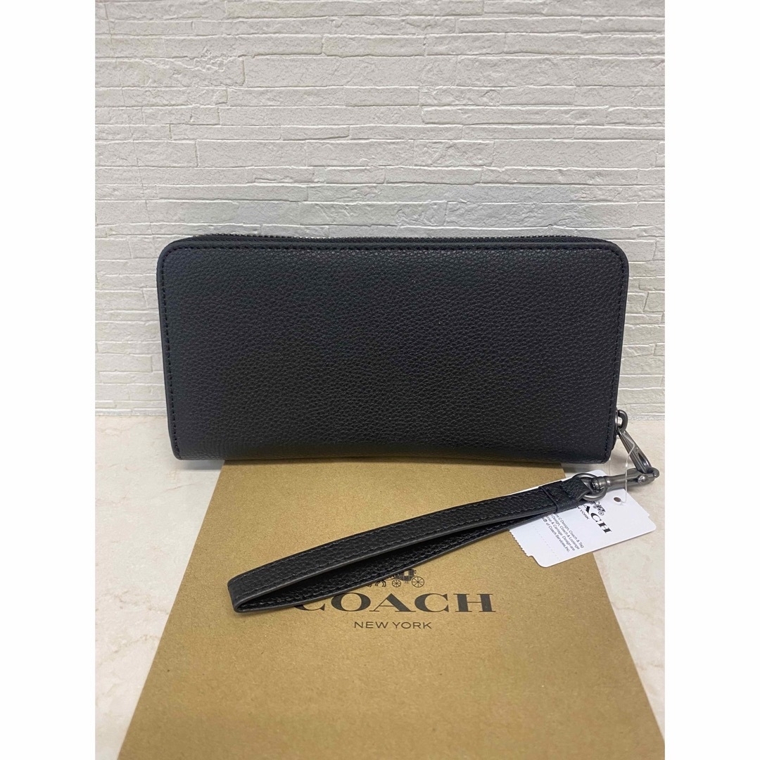 COACH(コーチ)の[新品未使用]✨COACH✨ラウンドファスナー長財布ストラップ付き レディースのファッション小物(財布)の商品写真