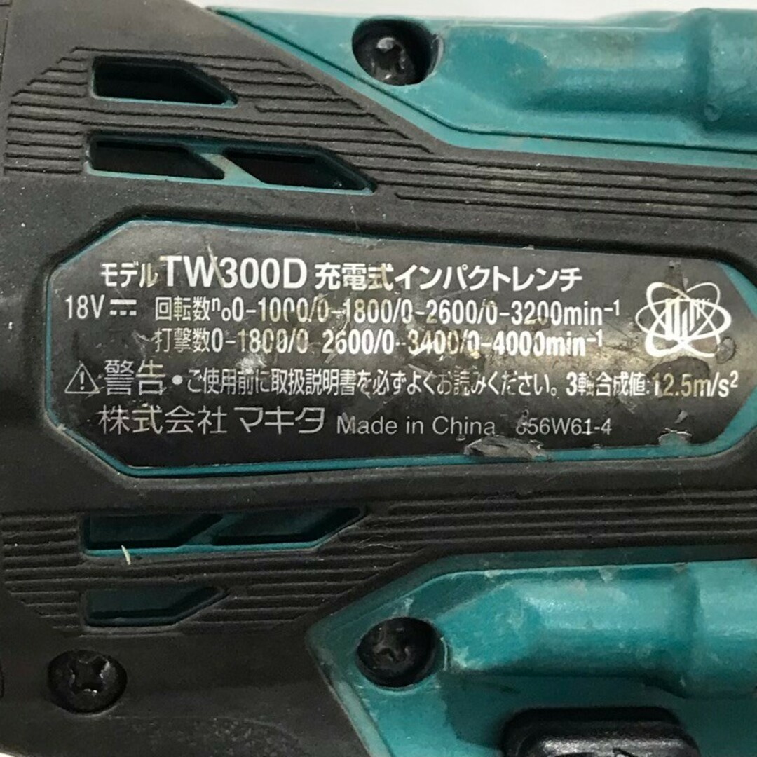 Makita(マキタ)のmakita マキタ インパクトドライバ TW300D 本体のみ 稼働品 マキタブルー 【中古品】 22404R12 インテリア/住まい/日用品のインテリア/住まい/日用品 その他(その他)の商品写真