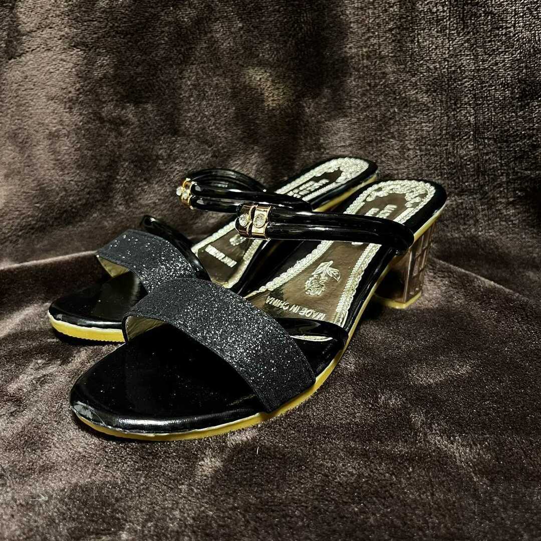 24.5cm レディース サンダル キャバ ドレス ブラック N432 レディースの靴/シューズ(サンダル)の商品写真