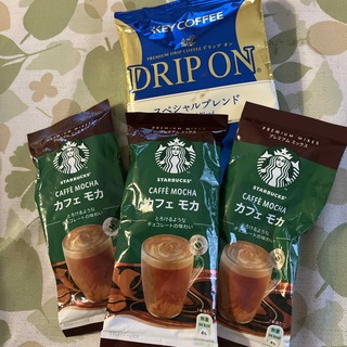 スターバックス(Starbucks)のスターバックス　カフェモカ3、KEY COFFEEスペシャルブレンド1個(コーヒー)