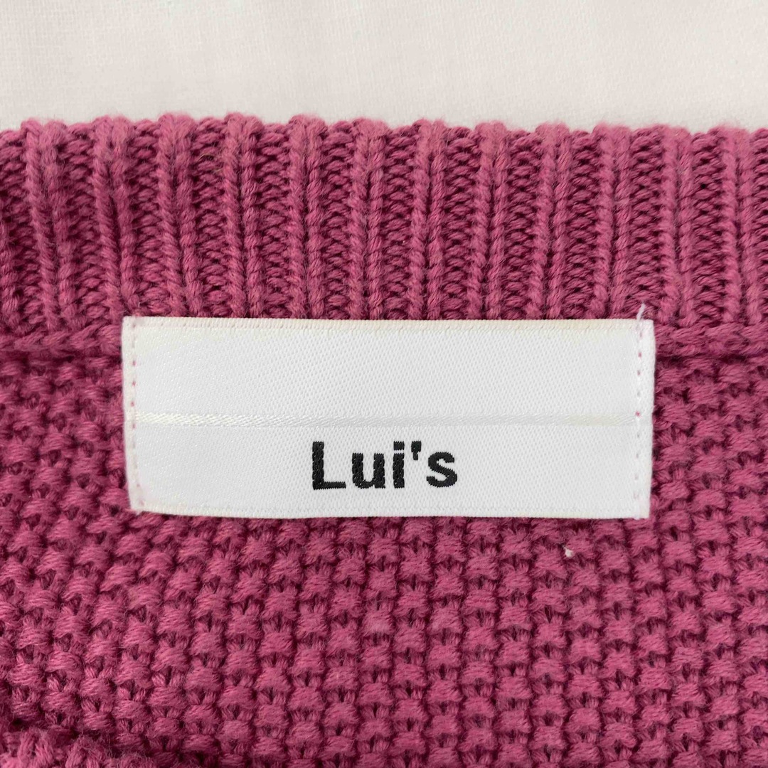 Lui's(ルイス)のLUI’S ルイス レディース ニット/セーター レッド tk レディースのトップス(ニット/セーター)の商品写真
