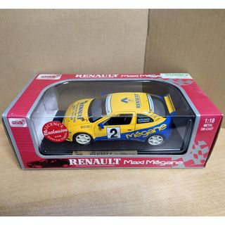 1/18 ルノーメガーヌ RENAULT Maxi Megane #2 イエロー(ミニカー)