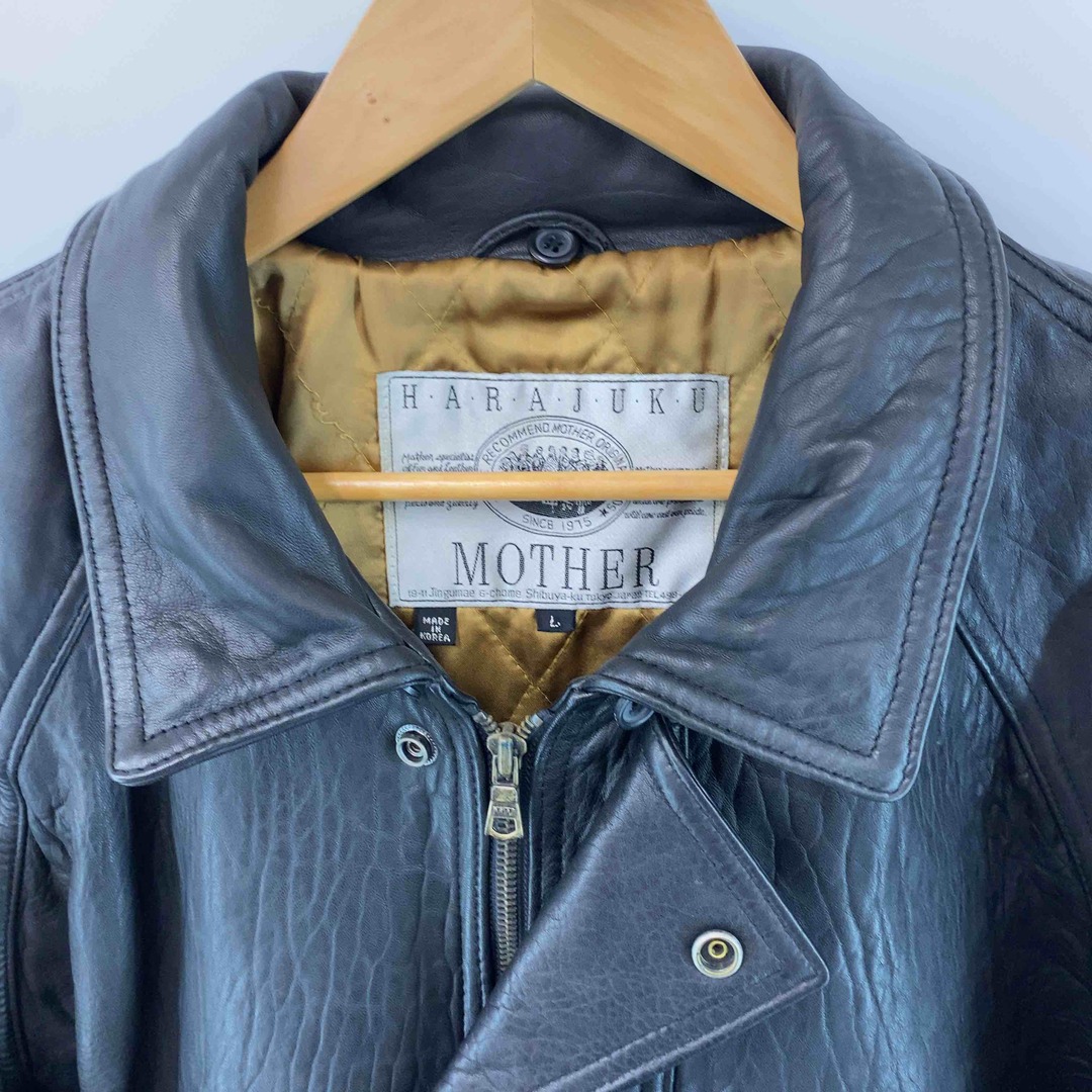 MOTHER　ラム革　黒に近いこげ茶　  メンズ レザージャケット メンズのジャケット/アウター(レザージャケット)の商品写真