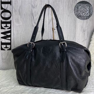 ロエベ(LOEWE)の希少♡ボタニカル♡オールレザー♡美品♡ロエべ アナグラム ミニボストンバッグ(ショルダーバッグ)