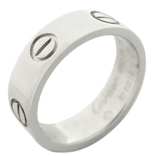 カルティエ(Cartier)のカルティエ Cartier リング 指輪 ラブリング Pt950 プラチナシルバー #50(JP 10) LOVE Ring   B4041850 【ケース】【中古】(リング(指輪))