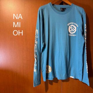 NAMIOH 和柄プリントTシャツ　L