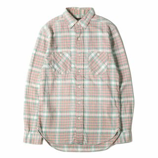 ダブルアールエル(RRL)のRRL ダブルアールエル シャツ サイズ:XS チェック フランネル 長袖シャツ ピンク グリーン ラルフローレン トップス カジュアルシャツ【メンズ】【中古】(シャツ)