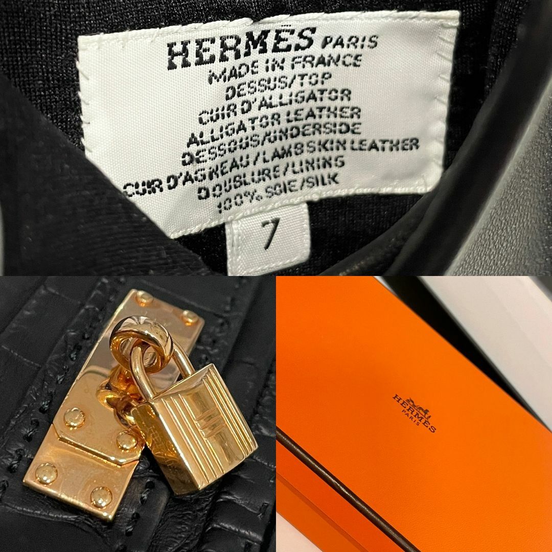 Hermes(エルメス)の美品 エルメス ケリー ソヤ グローブ アリゲーター レディースのファッション小物(手袋)の商品写真