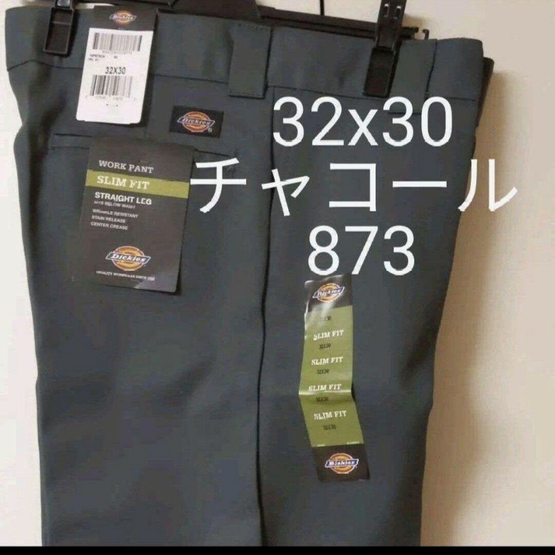 Dickies(ディッキーズ)の新品 32x30 CH スリムフィット ワークパンツ ディッキーズ チャコール メンズのパンツ(ワークパンツ/カーゴパンツ)の商品写真