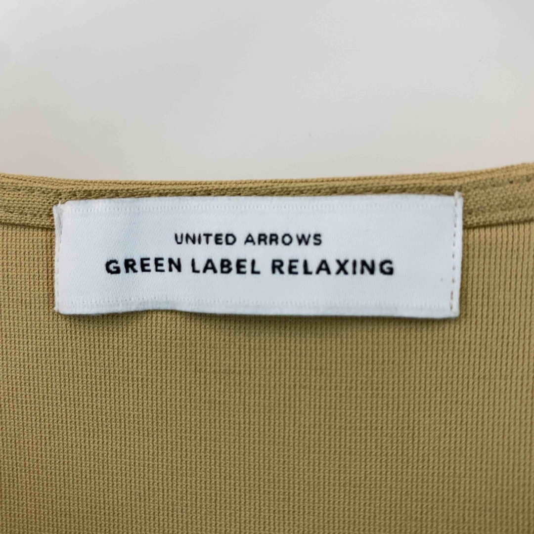 UNITED ARROWS green label relaxing(ユナイテッドアローズグリーンレーベルリラクシング)のUNITED ARROWS green label relaxing ユナイテッドアローズグリーンレーベルリラクシング レディース ノースリーブシャツ/ブラウス ベージュ 麻混 レディースのトップス(ニット/セーター)の商品写真