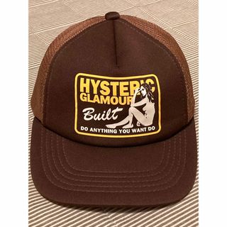 ヒステリックグラマー(HYSTERIC GLAMOUR)の希少！ヒステリックグラマー　BUILT pt トラッカーハット　ブラウン(キャップ)