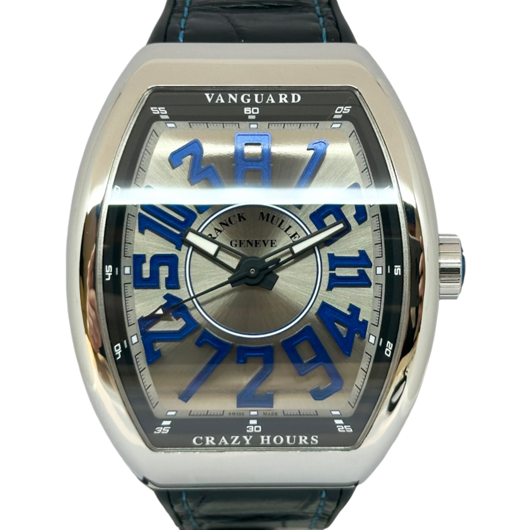 FRANCK MULLER(フランクミュラー)の　フランク・ミュラー FRANCK MULLER ヴァンガード クレイジーアワーズ V45CHACBL SS/レザーベルト 腕時計 メンズの時計(その他)の商品写真