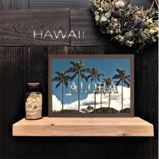 【送料無料】南国の風景☆HAWAII No.879  フレーム付  A4サイズ(アート/写真)