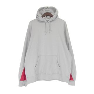 シュプリーム(Supreme)のシュプリーム Supreme ■ 22SS 【 Cropped Panels Hooded Sweatshirt Grey 】 クロップド パネル スウェット フーディー パーカー　n5469(パーカー)