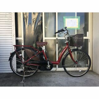 地域限定送料無料　パス　ラフィーニ　新基準　子供乗せ　赤　神戸市　電動自転車　