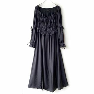 All Saints - 美品✨オールセインツ　定価5.6万　シルク混　スクエアネック　ロングワンピース