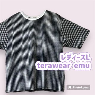 レディースL terawear emu半袖プルオーバー Tシャツ(カットソー(半袖/袖なし))