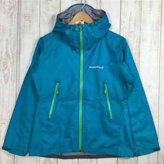 モンベル(mont bell)のWOMENs M モンベル ストームクルーザー ジャケット ゴアテックス レインシェル MONTBELL 1128533 TQ Turquoise ブルー系(その他)