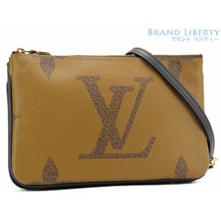 ルイヴィトン(LOUIS VUITTON)の新品同様ルイヴィトンモノグラムジャイアントリバースポシェットドゥーブ(クラッチバッグ)