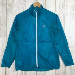 サロモン(SALOMON)のWOMENs M サロモン ウィンドシェル ジャケット Windshell Jacket ポケッタブル AdvancedSkin Shield SALOMON L38173800/381738 ブルー系(その他)