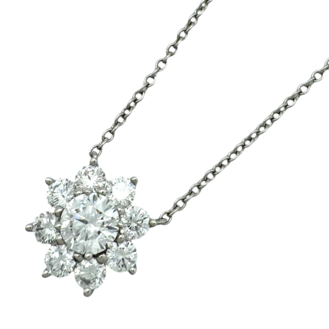 HARRY WINSTON(ハリーウィンストン)の　ハリーウィンストン HARRY WINSTON サンフラワー ダイヤネックレス ミニ PEDPNA003SF Pt950 ダイヤモンド ジュエリー レディースのアクセサリー(ネックレス)の商品写真