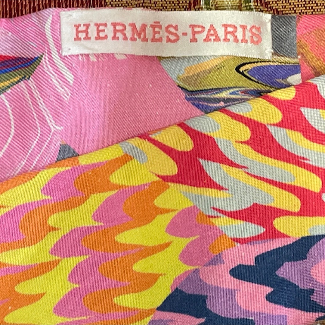 Hermes(エルメス)のHERMES エルメス スカーフ ツイリー 京都マーブルシリーズ レディースのファッション小物(バンダナ/スカーフ)の商品写真