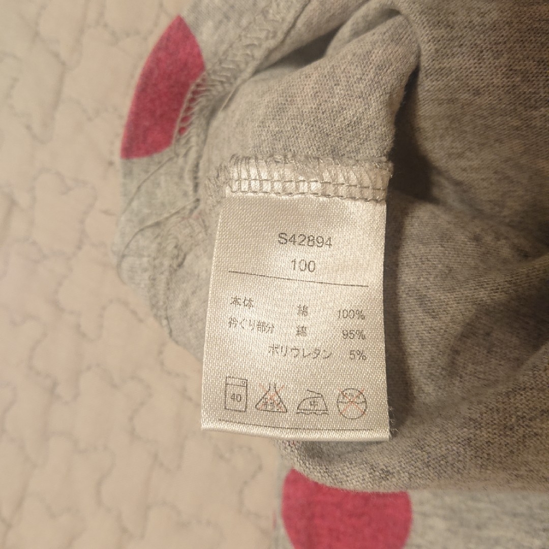 半袖シャツ 100 キッズ/ベビー/マタニティのキッズ服女の子用(90cm~)(Tシャツ/カットソー)の商品写真