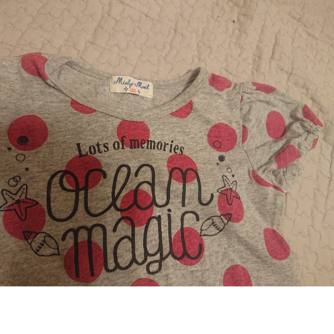 半袖シャツ 100 キッズ/ベビー/マタニティのキッズ服女の子用(90cm~)(Tシャツ/カットソー)の商品写真