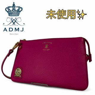 エーディーエムジェイ(A.D.M.J.)の【未使用】 ADMJ チェーンウォレット ショルダーバッグ ピンク色(ショルダーバッグ)