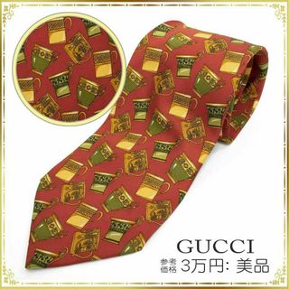 グッチ(Gucci)の【全額返金保証・送料無料】グッチのネクタイ・正規品・美品・ティーカップ・トラッド(ネクタイ)