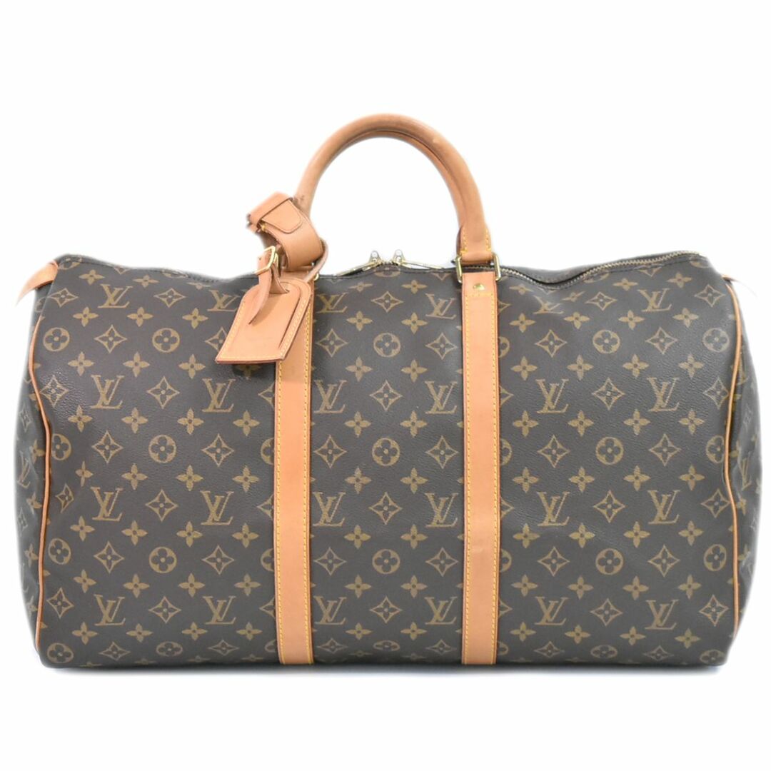 LOUIS VUITTON(ルイヴィトン)の本物 ルイヴィトン LOUIS VUITTON LV キーポル 50 モノグラム ボストンバッグ ハンドバッグ トラベルバッグ ブラウン M41426 Keepall ビトン バッグ 中古 レディースのバッグ(ボストンバッグ)の商品写真