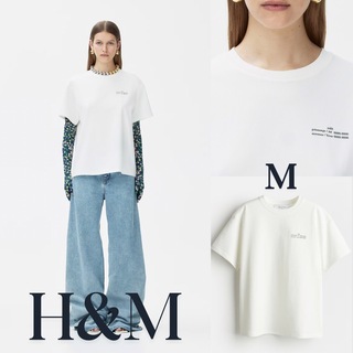エイチアンドエム(H&M)のrokh H&M  オーバーサイズ プリントTシャツ　M(Tシャツ(半袖/袖なし))
