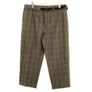 モノビ(MONOBI)のMONOBI モノビ HYBRID PANT チェック柄ハイブリッドパンツ 10800115 ブラウン系 M(その他)