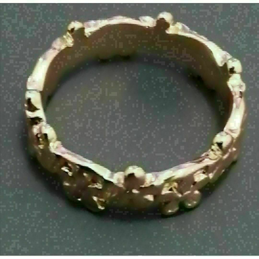 【A149】リング　メンズ　指輪　ゴールド　アクサセリー　20号 レディースのアクセサリー(リング(指輪))の商品写真