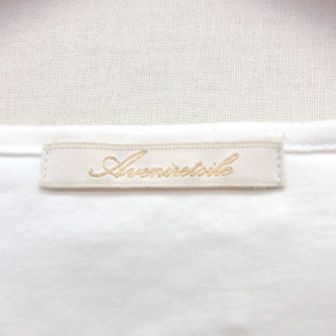 Aveniretoile(アベニールエトワール)のアベニールエトワール Aveniretoile カットソー Tシャツ 無地 装飾 レディースのトップス(カットソー(半袖/袖なし))の商品写真