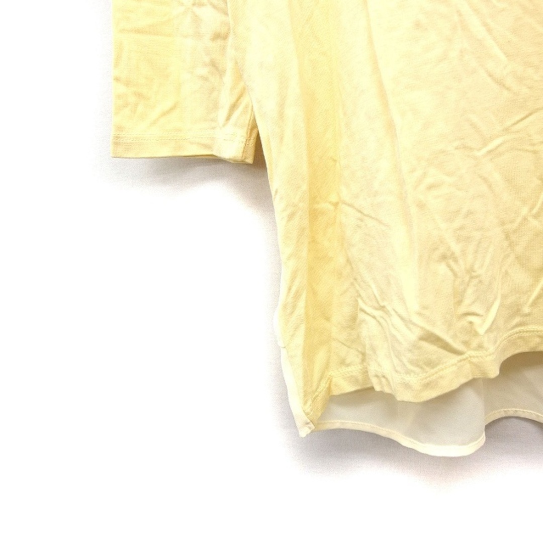KBF+(ケービーエフプラス)のケービーエフプラス KBF＋ アーバンリサーチ カットソー Tシャツ 七分袖 黄 レディースのトップス(その他)の商品写真