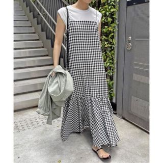 ★美品★Spick&Span/ギンガムチェックキャミワンピース