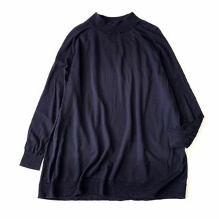 23区 - 23区×ボットジュゼッペ　大きいサイズ　44　XL　ハイネック　薄手　ニット　紺