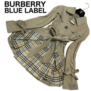 BURBERRY BLUE LABEL - 美品　BURBERRY BLUE LABEL トレンチコート　総裏ノバチェック