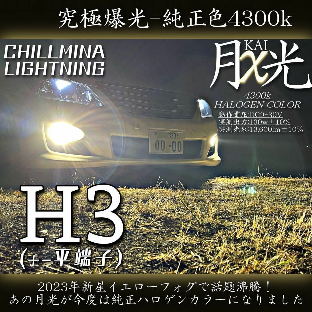 H3 H3C 月光χ LED ヘッドライト フォグライト 爆光 光軸 車検対応 その他のその他(その他)の商品写真