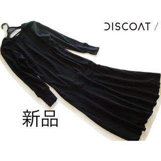 Discoat - 新品Discoat/ディスコート ワッフル裾フレアワンピース/BK