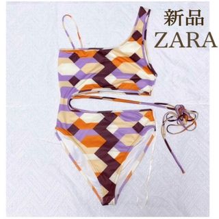 ZARA - 【新品 S】ZARA カットアウトビキニ ワンピース