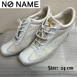 ノーネーム(No Name)の【最終値下げ】NO NAME ノーネーム　スニーカー　ホワイト　サイズ24cm(スニーカー)