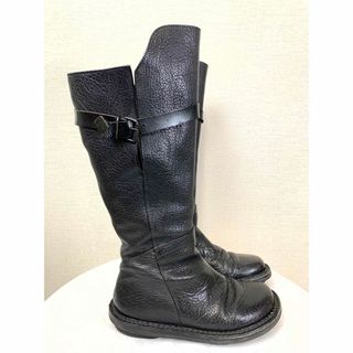 【美品】trippen ロングブーツ　35（22.5〜23）ブラック　レザー