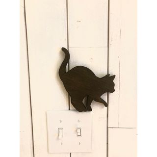 猫　キャット　シルエット　壁飾り　壁掛け　モビール　雑貨　北欧　キャットウォーク(その他)