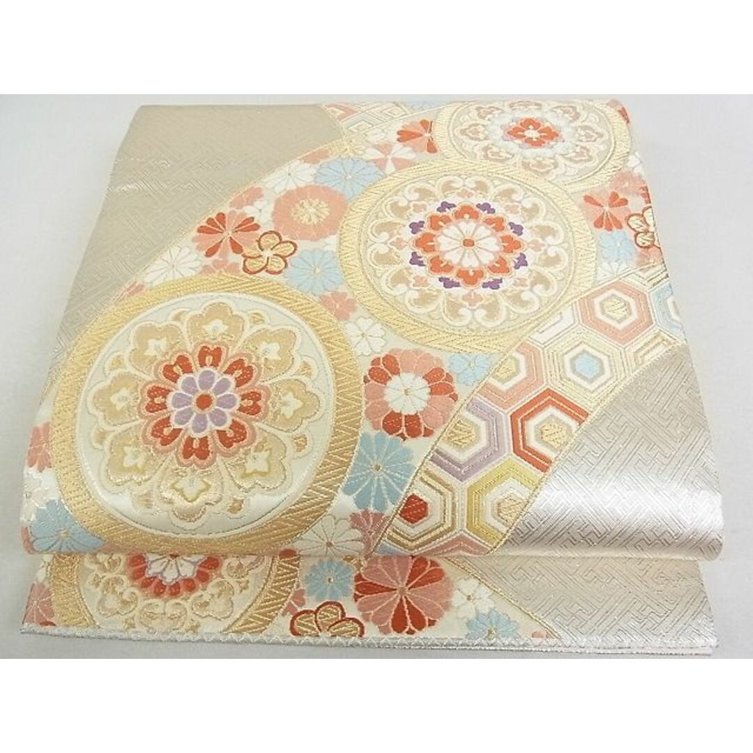 平和屋2□六通柄袋帯 佐賀錦万葉 正倉院吉祥花文 金銀糸 逸品 平和屋2□六通柄袋帯 佐賀錦万葉 正倉院吉祥花文 金銀糸 逸品