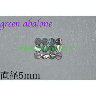 green abalone 直径5mm 12個 ポジションマーク(その他)