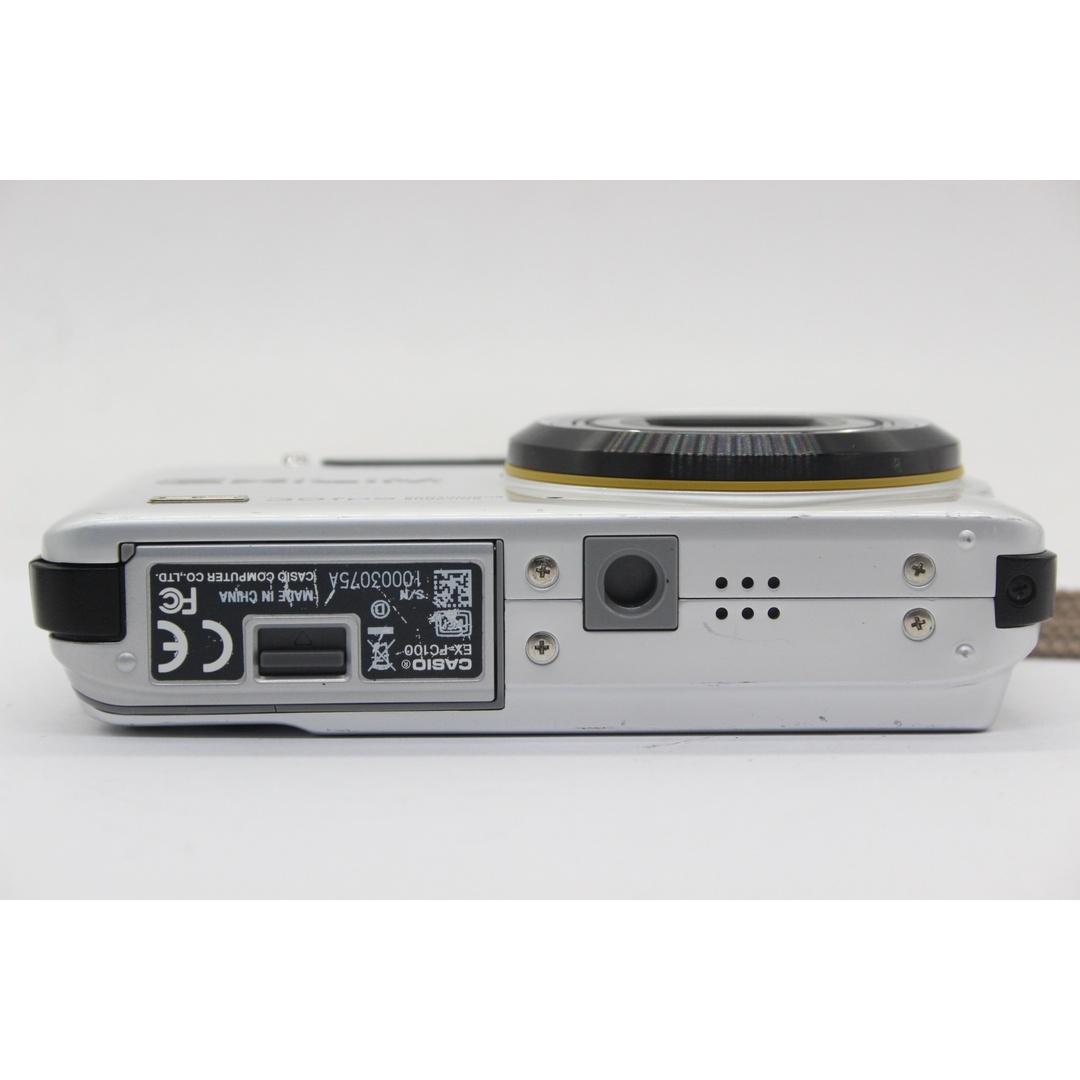 【返品保証】 カシオ Casio Exilim EX-PC100 ホワイト 5x バッテリー付き コンパクトデジタルカメラ  s8830 スマホ/家電/カメラのカメラ(コンパクトデジタルカメラ)の商品写真